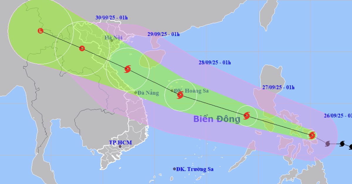 Bão Bualoi sẽ vào Biển Đông đêm nay, dự báo đi nhanh, hướng về miền Trung