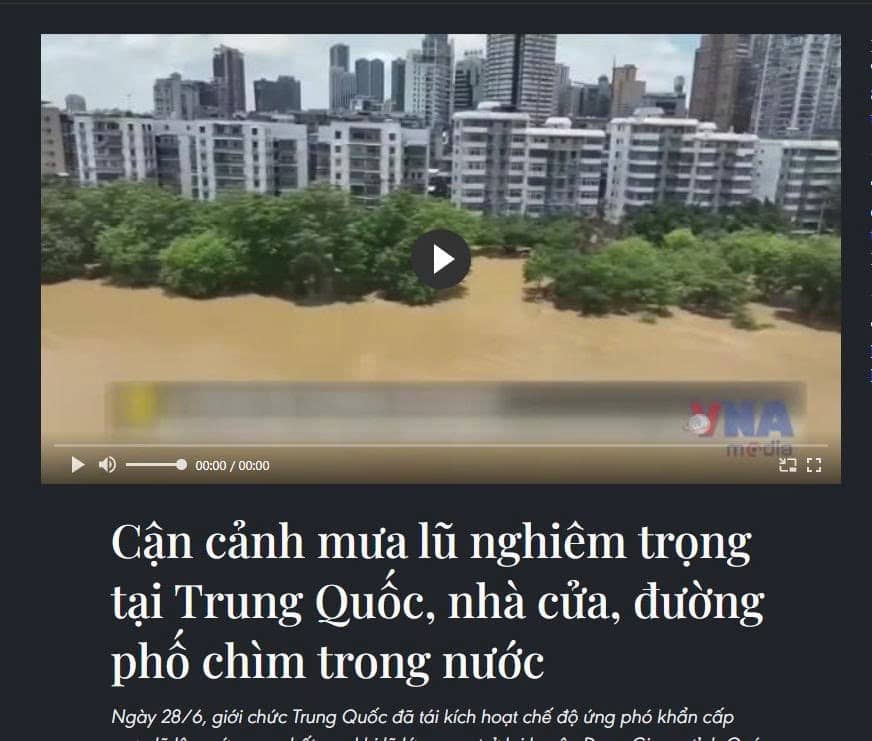 📌Quý Châu – thủ phủ sản xuất phốt pho của thế giới – chìm trong trận lũ lịch sử, ngập sâu, mất điện  ...