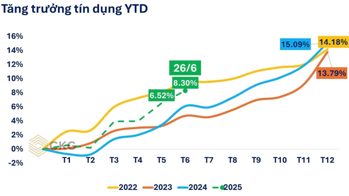 Tín dụng 6 tháng đầu năm 2025: Gia tốc trở lại và những tín hiệu quan trọng dành cho nhà đầu tư bài bản