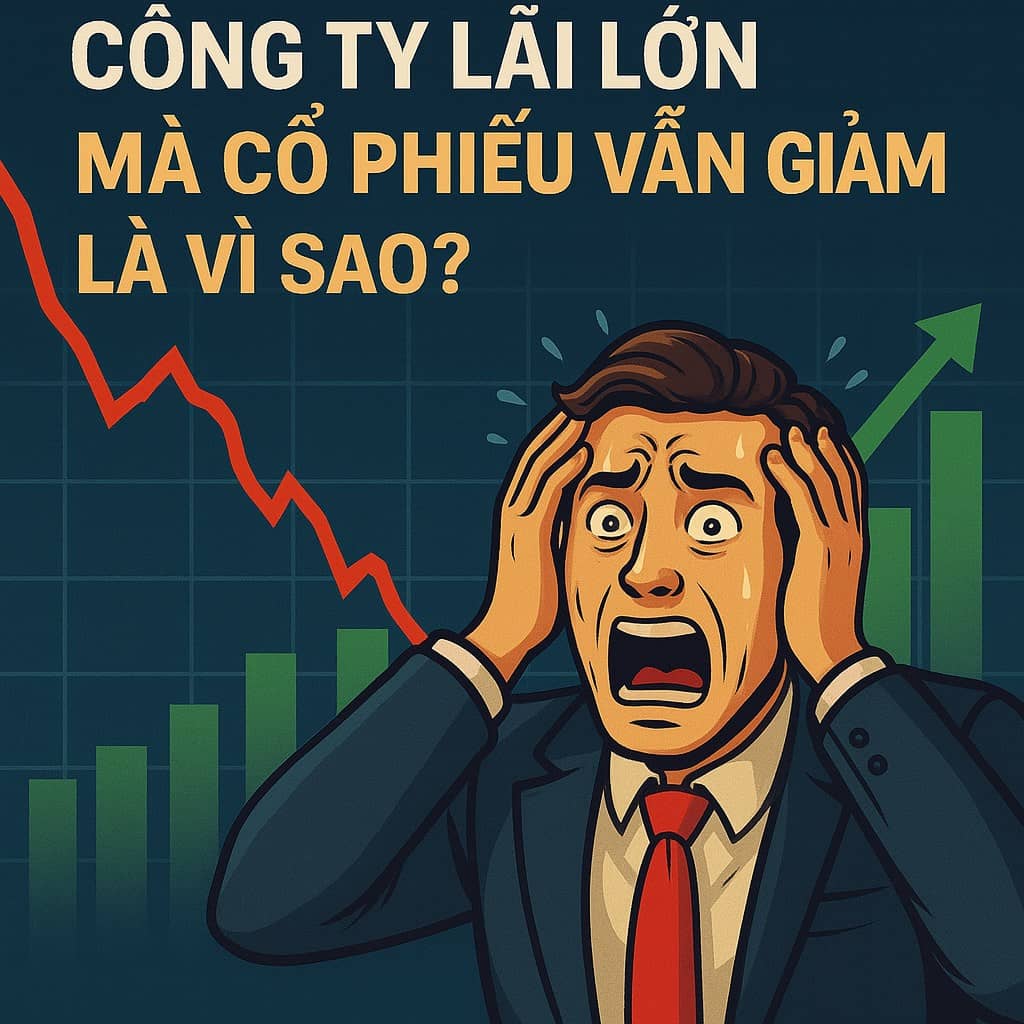 Vì sao doanh nghiệp báo lãi cao mà giá cổ phiếu lại đi xuống?