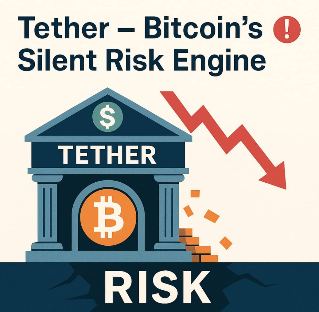 Tether: Cỗ máy rủi ro âm thầm của Bitcoin!. Bitcoin có thể là bề mặt. Nhưng thứ đang nâng nó lên — lại  ...