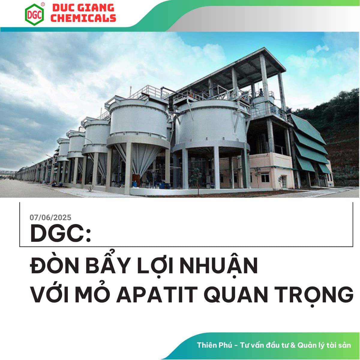 DGC – Q2 +12–13%, Mỏ Apatit sớm khai thác: Cơ hội đầu tư bứt phá. 🔹 Q2 mạnh mẽ nhờ P4 & kiểm soát chi  ...