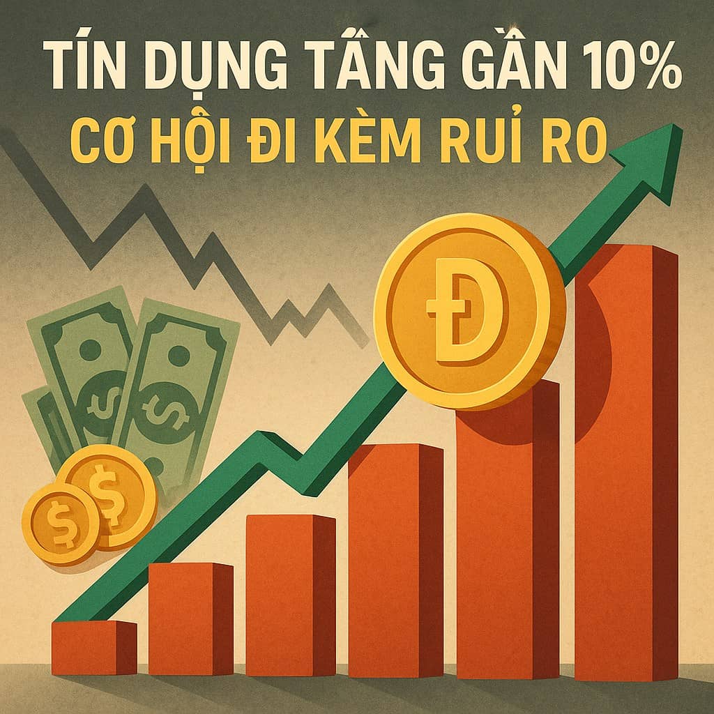Tín dụng tăng gần 10%: cơ hội đi kèm rủi ro