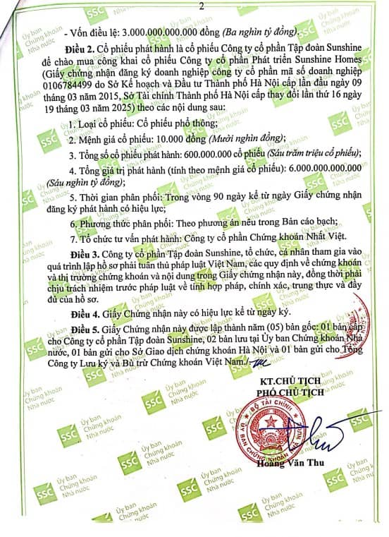 Tập đoàn Sunshine chào mua công khai cổ phiếu