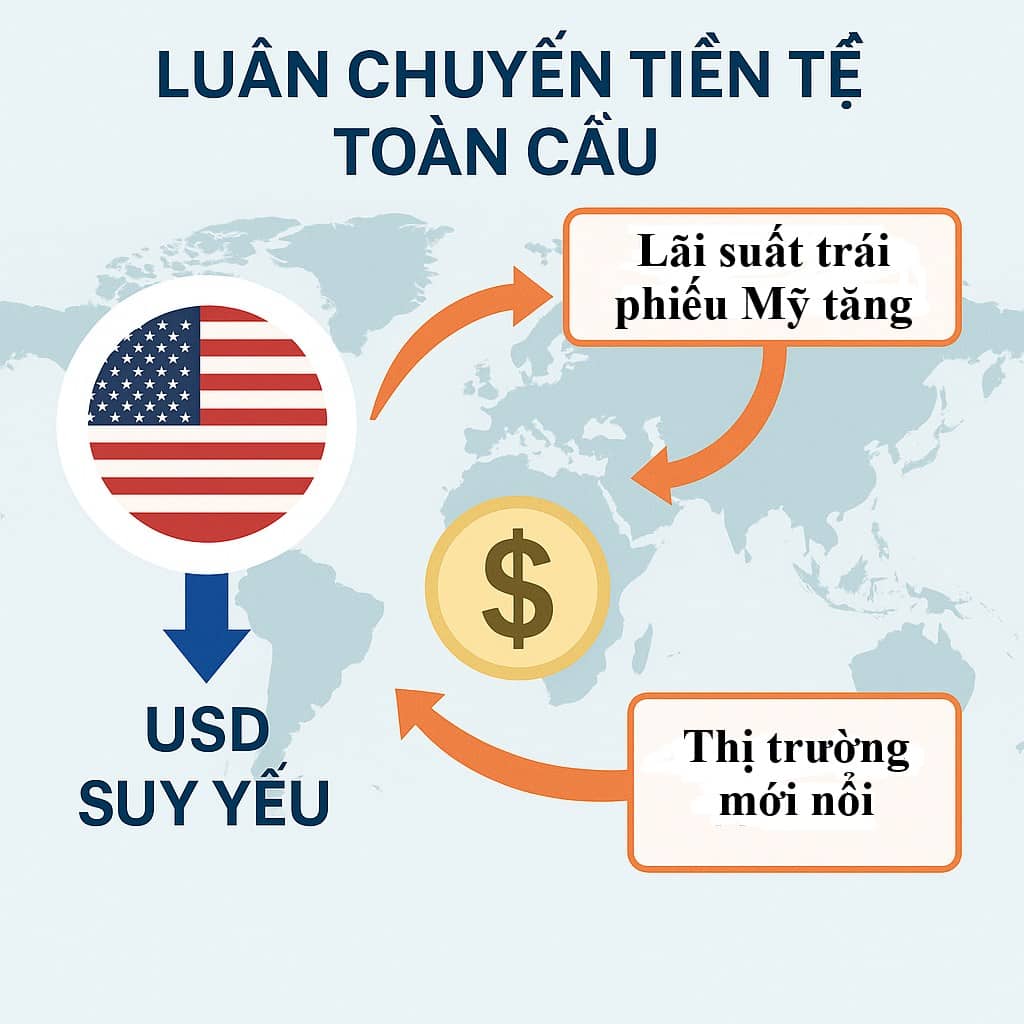 Dòng tiền toàn cầu đang tái cấu trúc?. Trong thời gian gần đây, lãi suất trái phiếu Chính phủ Mỹ tăng  ...
