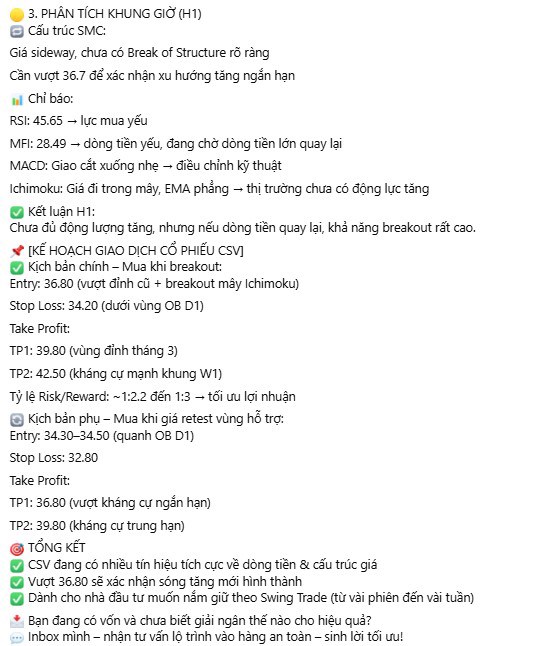 🔥Đầu tư thông minh | Không mua FOMO. CSV không “ăn may”. Nó là kết quả của một chiến lược chuẩn chỉnh..  ...