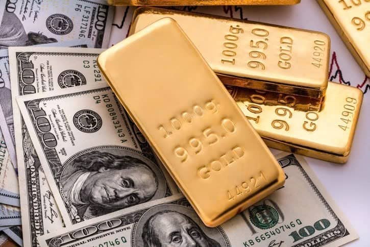 Giá vàng giảm xuống gần mức thấp nhất trong 3 tuần
