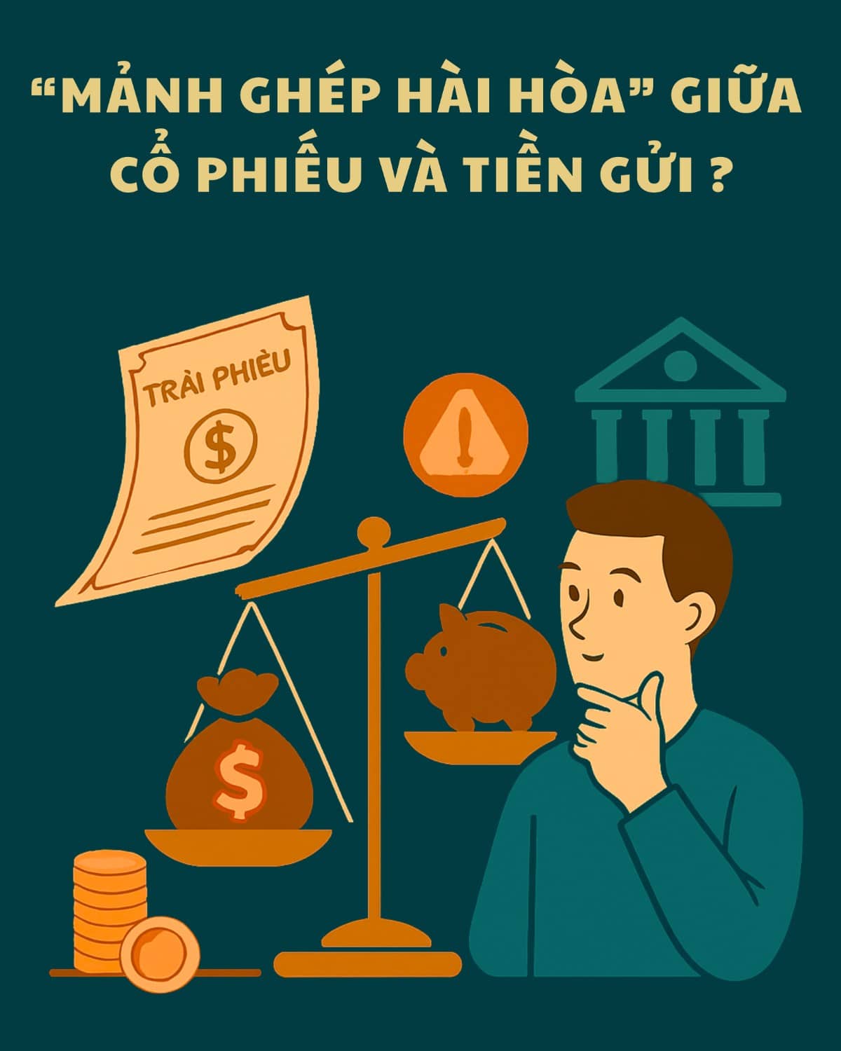 Tự chủ đầu tư: Trái phiếu - "Mảng ghép trung hòa" giữa cổ phiếu và tiền gửi?