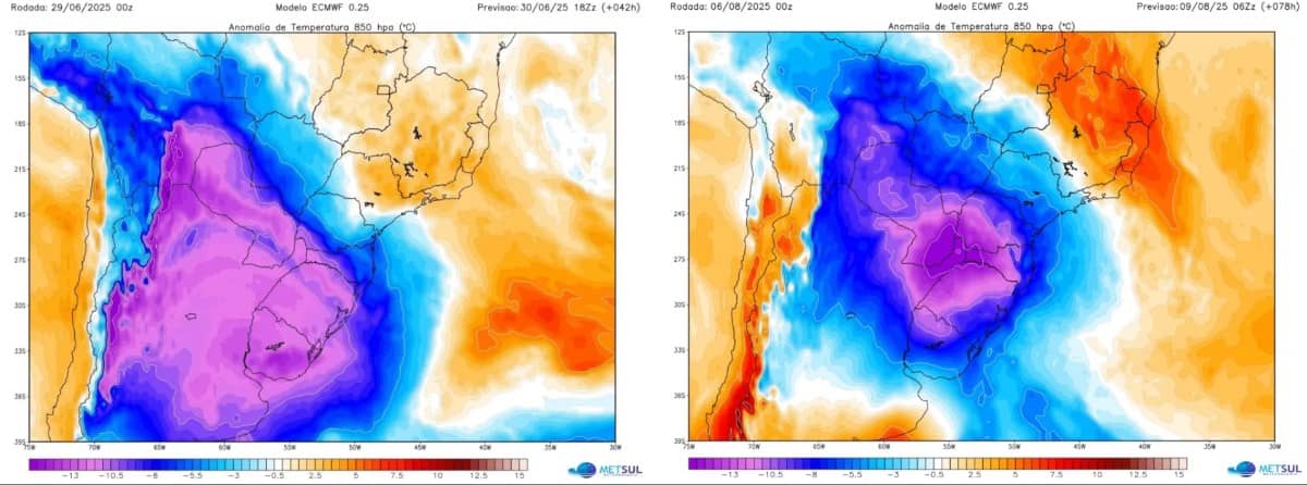 KHỐI KHÍ LẠNH MẠNH SẼ ẢNH HƯỞNG ĐẾN 10 BANG CỦA BRAZIL, GÂY RA SƯƠNG GIÁ VÀ CÓ THỂ CẢ TUYẾT. Khối khí  ...