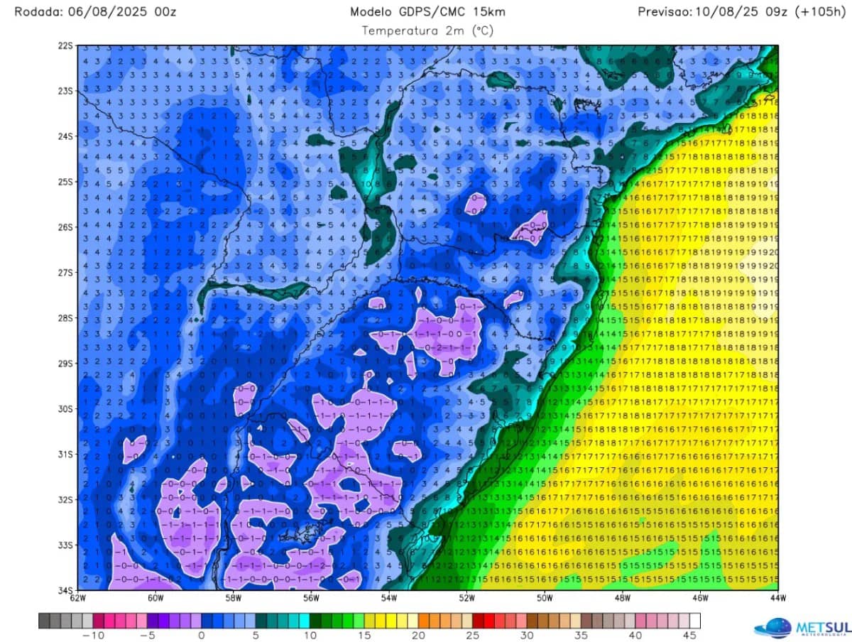 KHỐI KHÍ LẠNH MẠNH SẼ ẢNH HƯỞNG ĐẾN 10 BANG CỦA BRAZIL, GÂY RA SƯƠNG GIÁ VÀ CÓ THỂ CẢ TUYẾT. Khối khí  ...