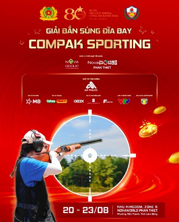 Giải Bắn súng đĩa bay Compak Sporting 2025 sẽ chính thức khởi tranh tại NovaWorld Phan Thiet