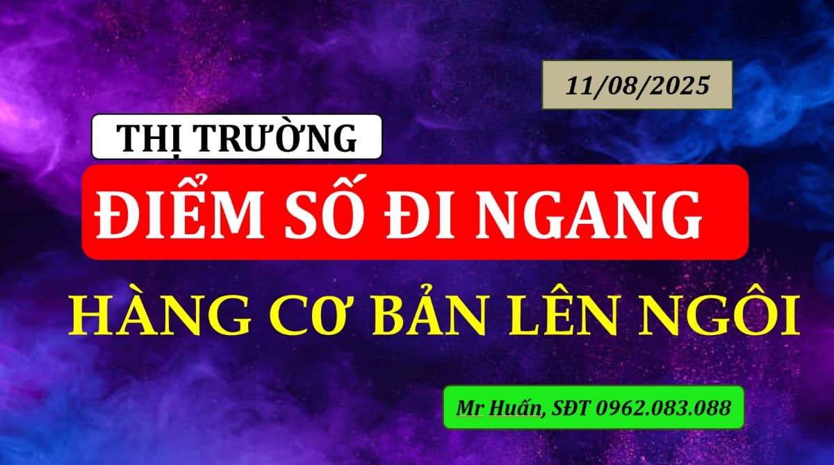 Dữ liệu được cập nhật đến hết ngày 08.08.2025. Thị trường đã xuất hiện vùng đi biên với biên độ 100  ...