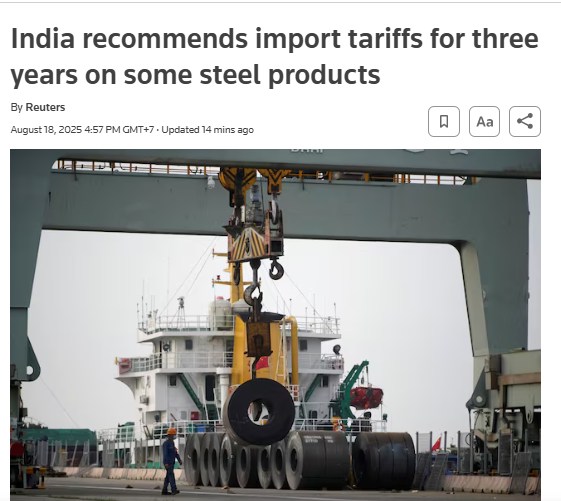 ẤN ĐỘ ĐỀ XUẤT ÁP THUẾ NHẬP KHẨU MỘT SỐ SẢN PHẨM THÉP TRONG 3 NĂM . ﻿. Ấn Độ đã đề xuất mức thuế nhập  ...