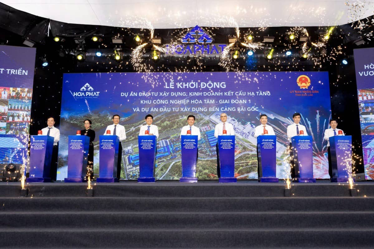 Hòa Phát khởi động KCN Hòa Tâm & Cảng Bãi Gốc – Cú hích 120.000 tỷ cho tham vọng thép Việt