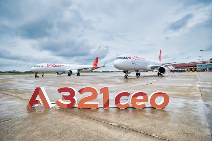 Ngắm dàn 3 tàu bay Airbus A321 hiện đại của Sun PhuQuoc Airways: sẵn sàng cất cánh vào tháng 11