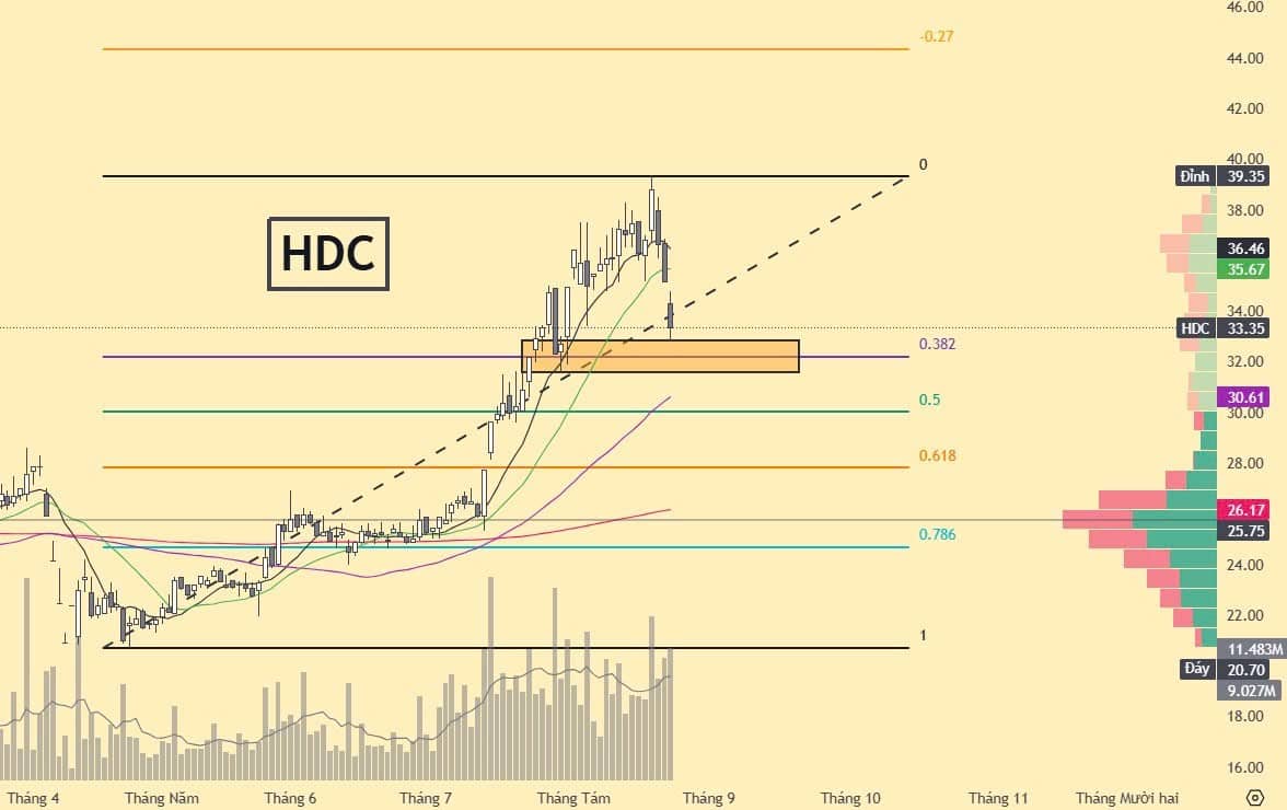 Hỗ trợ Cổ phiếu Bất động sản HDC CEO DXG PDR