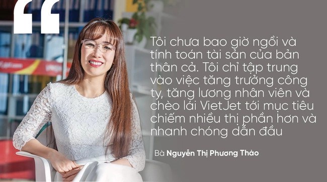 Nữ tướng Vietjet Nguyễn Thị Phương Thảo: Tài sản thêm 13 triệu USD nhà hai cổ phiếu tăng mạnh, giữ vững ngôi giàu nhì Việt Nam