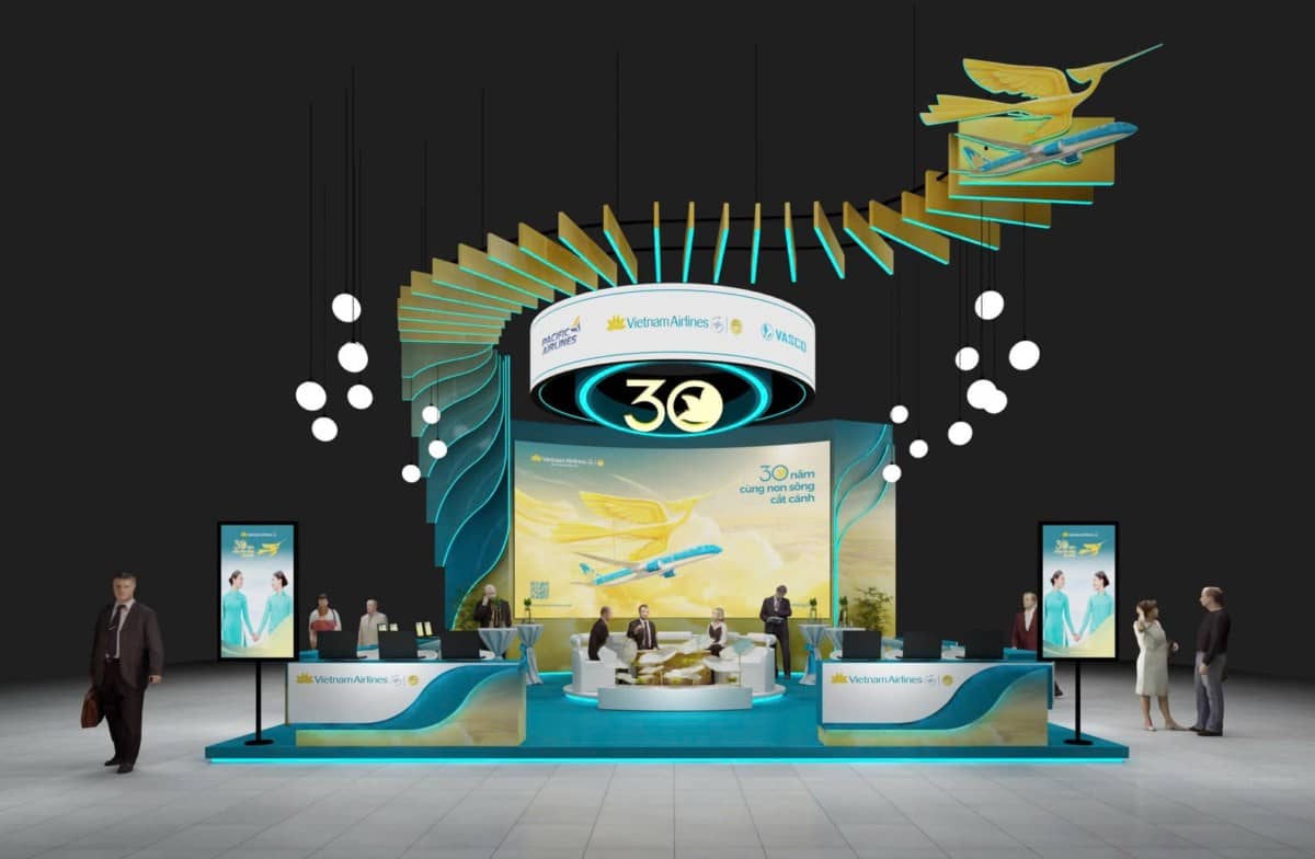 Vietnam Airlines tái hiện hành trình “30 năm - Cùng non sông cất cánh” tại Hội chợ ITE HCMC 2025