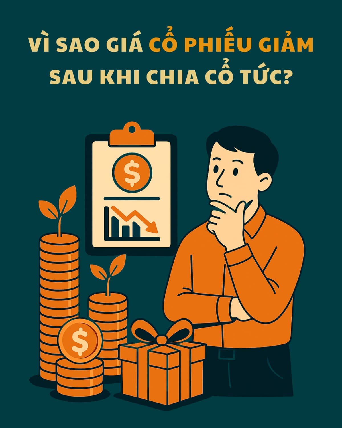 Vì sao giá cổ phiếu giảm sau khi chia cổ tức?