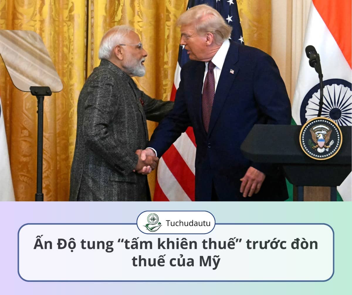 Ấn Độ tung “tấm khiên thuế” trước đòn thuế của Mỹ