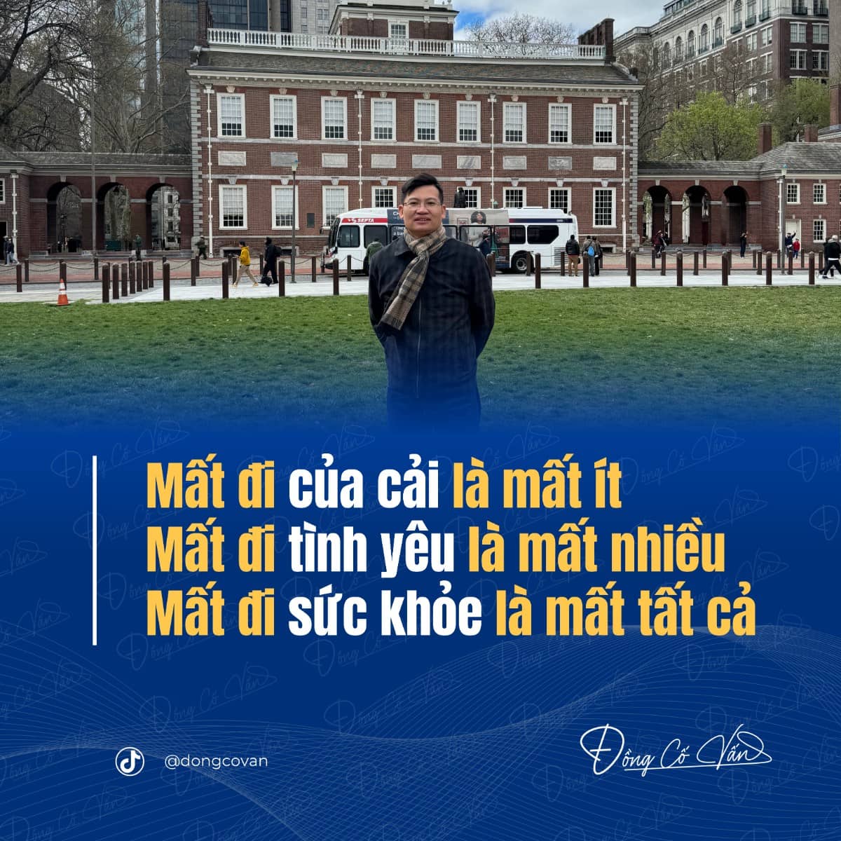 Mất đi của cải là mất ít - Mất đi tình yêu là mất nhiều - Mất đi sức khỏe là mất tất cả