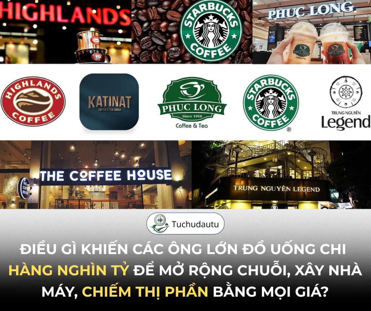 Cuộc đua mở rộng của các ông lớn cafe