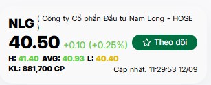 Phân tích cổ phiếu Nam Long (NLG ) - Mục tiêu 49,000VND (+21%)