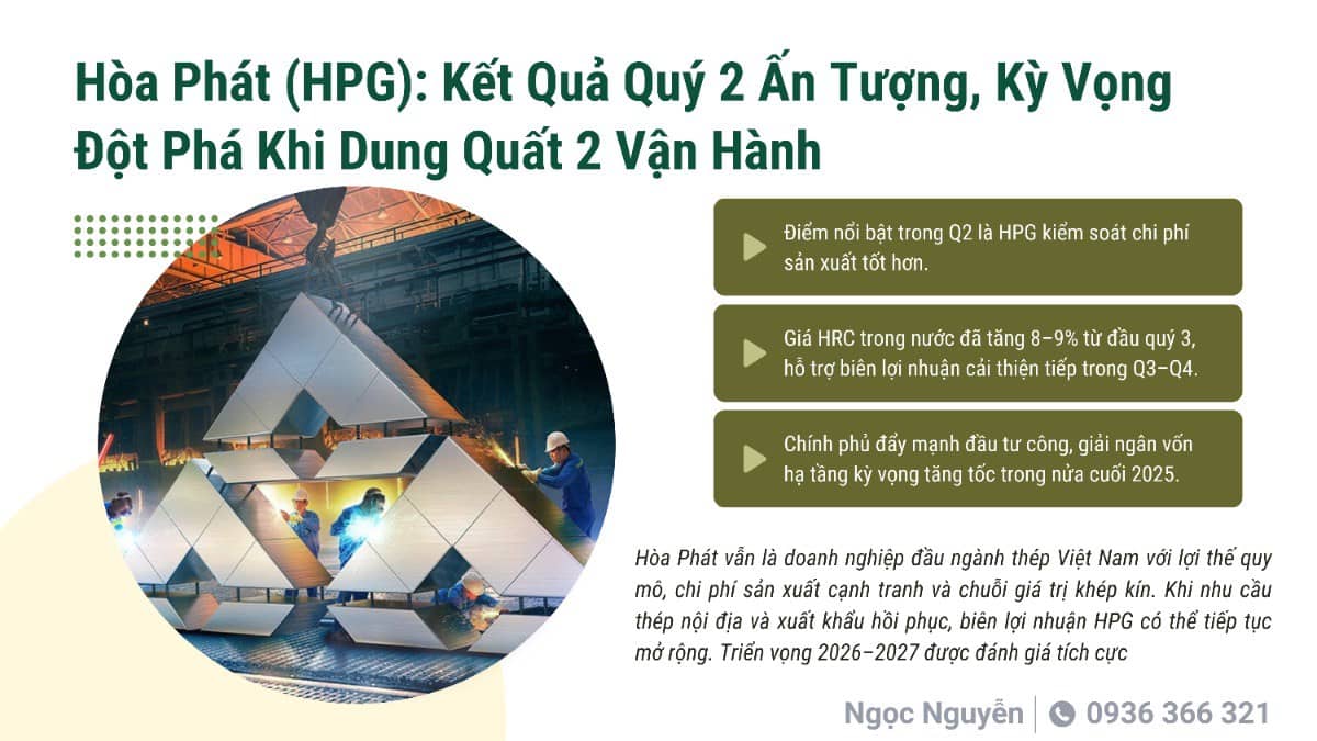 Hòa Phát (HPG): Kết Quả Quý 2 Ấn Tượng, Kỳ Vọng Đột Phá Khi Dung Quất 2 Vận Hành. HPG là cổ phiếu team ...