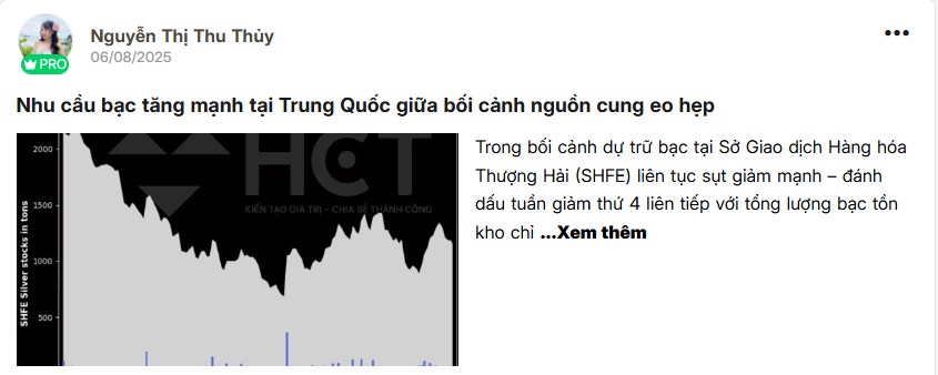 Vì sao mình chọn mua bạc?