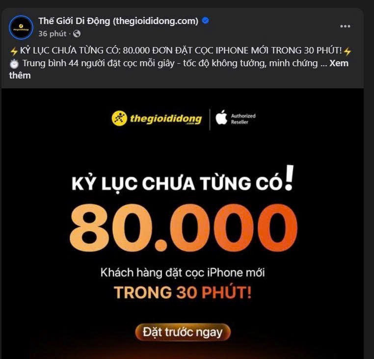 🌱 Đặt cọc iPhone 17: Liệu có đủ sức thay đổi bức tranh lợi nhuận của MWG?. Thông tin về lượng đặt cọc  ...