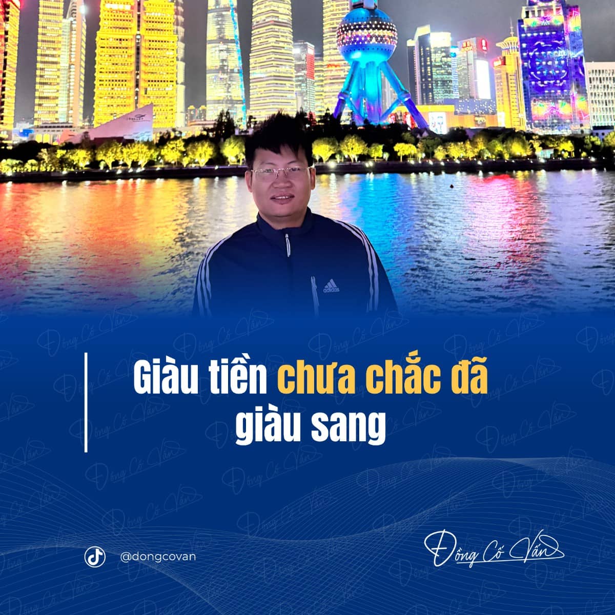 “Giàu tiền chưa chắc đã giàu sang”
