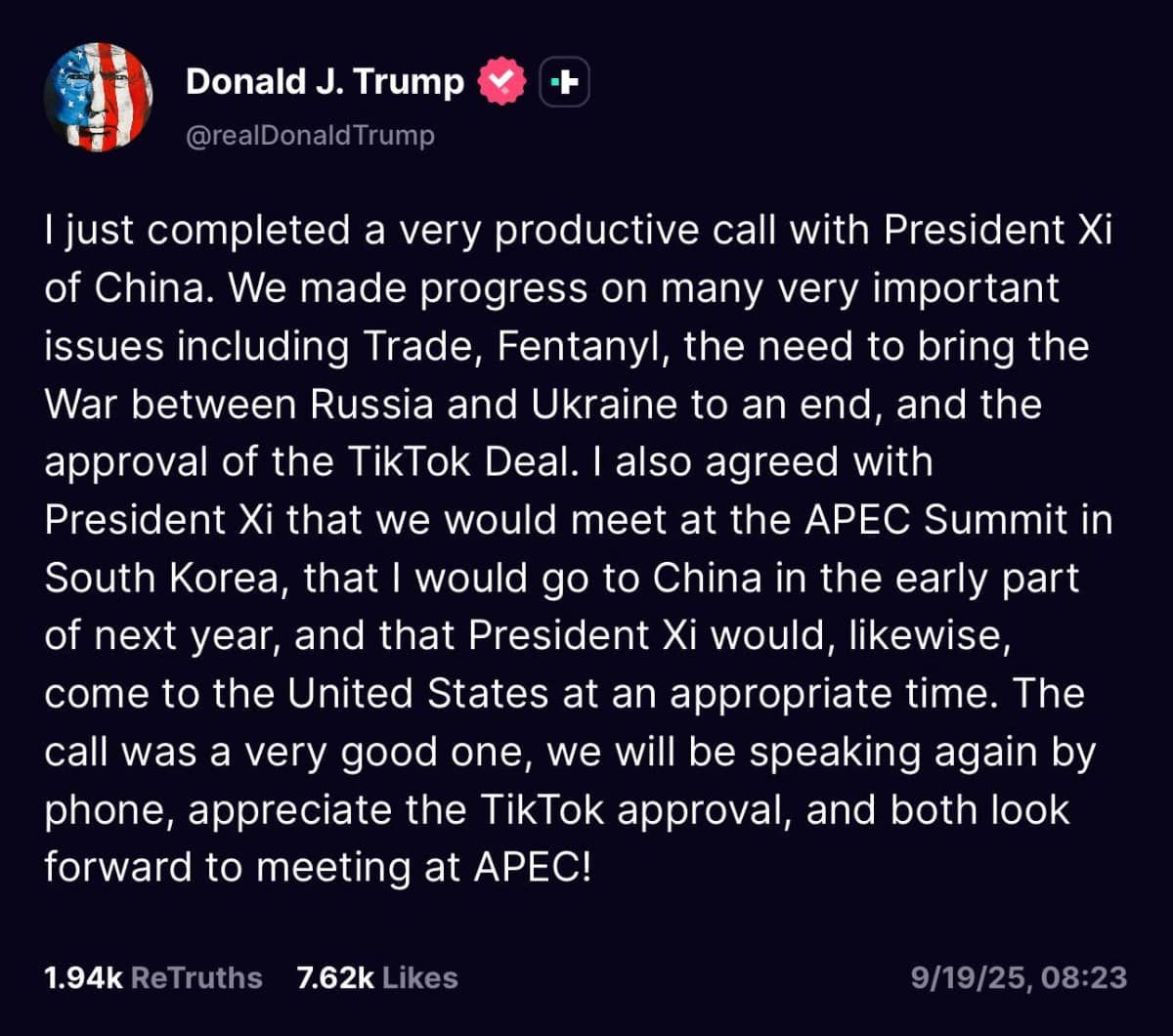 Trump – Tập Cận Bình Điện Đàm: Tín Hiệu Hạ Nhiệt Căng Thẳng Toàn Cầu