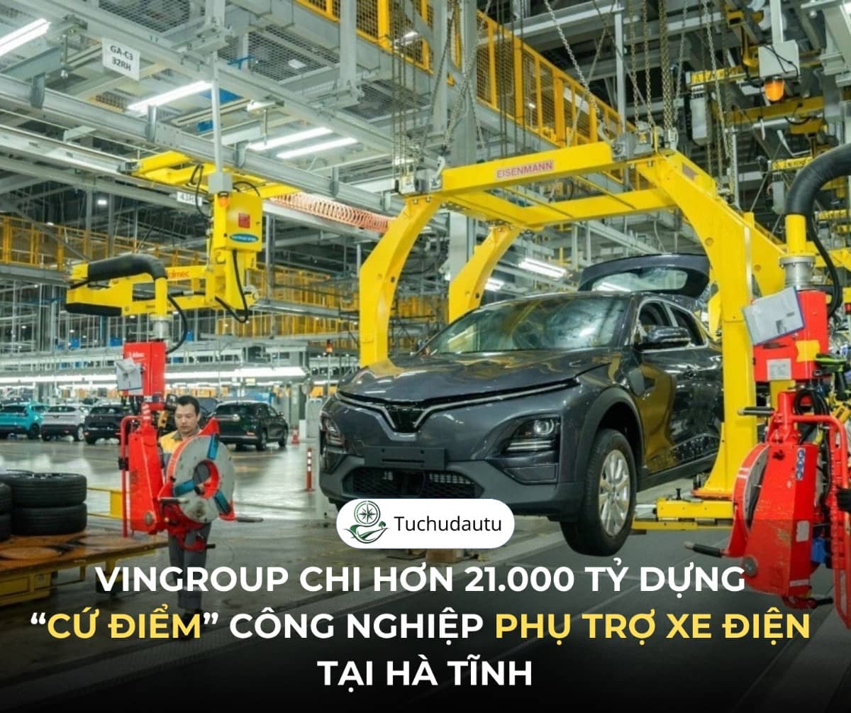 Vingroup chi hơn 21.000 tỷ dựng “cứ điểm” công nghiệp phụ trợ xe điện tại Hà Tĩnh