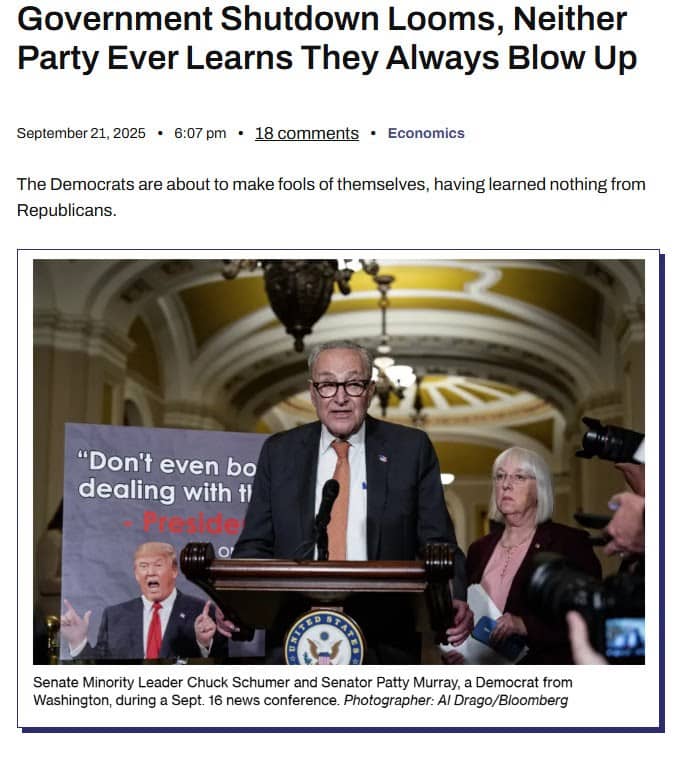 Fed phân hóa quan điểm, mỹ đối mặt nguy cơ đóng cửa chính phủ