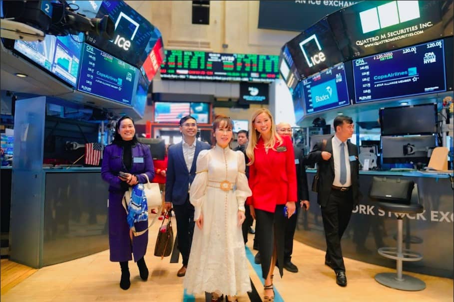 Tỷ phú Nguyễn Thị Phương Thảo làm việc với Chủ tịch NYSE – Thị trường bật tăng 48 điểm