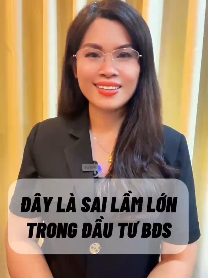 Đây là sai lầm lớn trong đầu tư BĐS