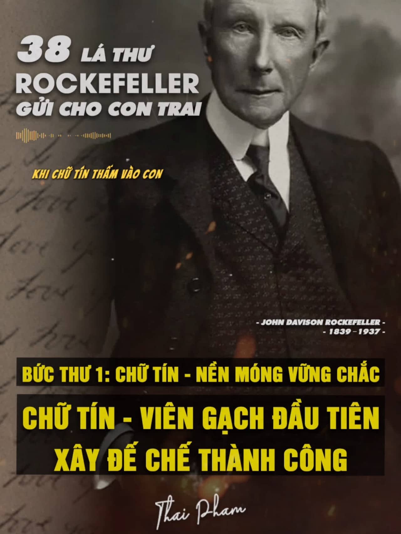 38 lá thư của Rockefeller - Bức thư đầu tiên