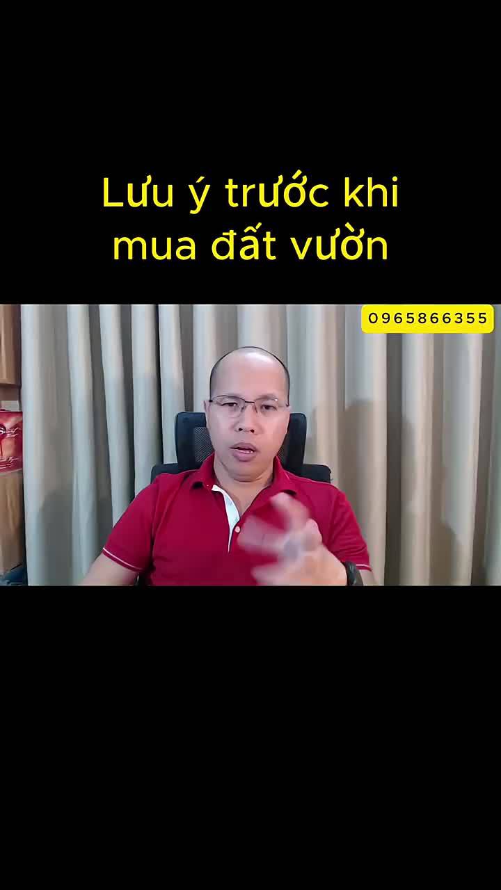 Lưu ý trước khi mua đất vườn