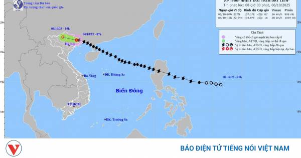 Áp thấp nhiệt đới suy yếu từ bão số 11 gây mưa lớn ở Bắc Bộ