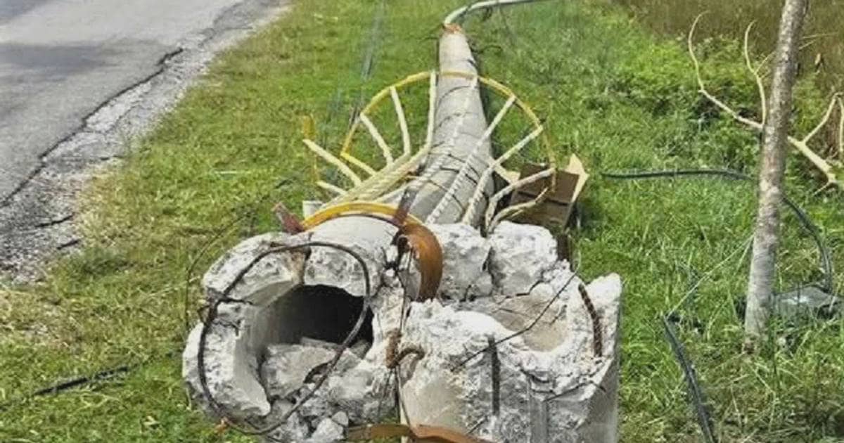 Cột điện gãy đổ lộ lõi sắt chữ V: Sự thật khiến ai cũng ngỡ ngàng