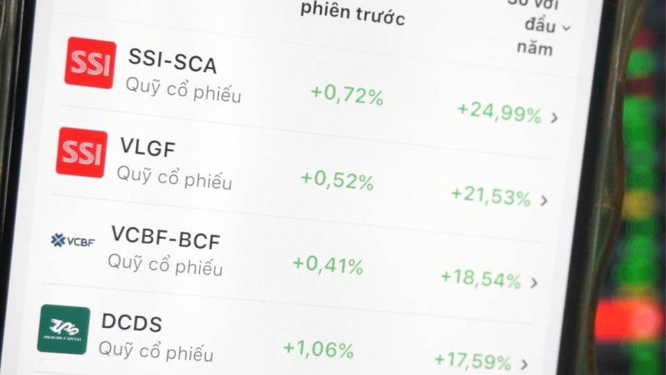 Các quỹ cổ phiếu vẫn kiên trì giải ngân dù VN-Index điều chỉnh giảm