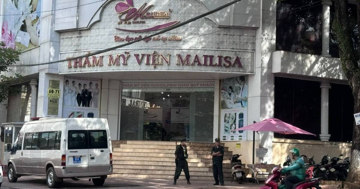 Nóng: Cảnh sát xuất hiện tại thẩm mỹ viện Mailisa