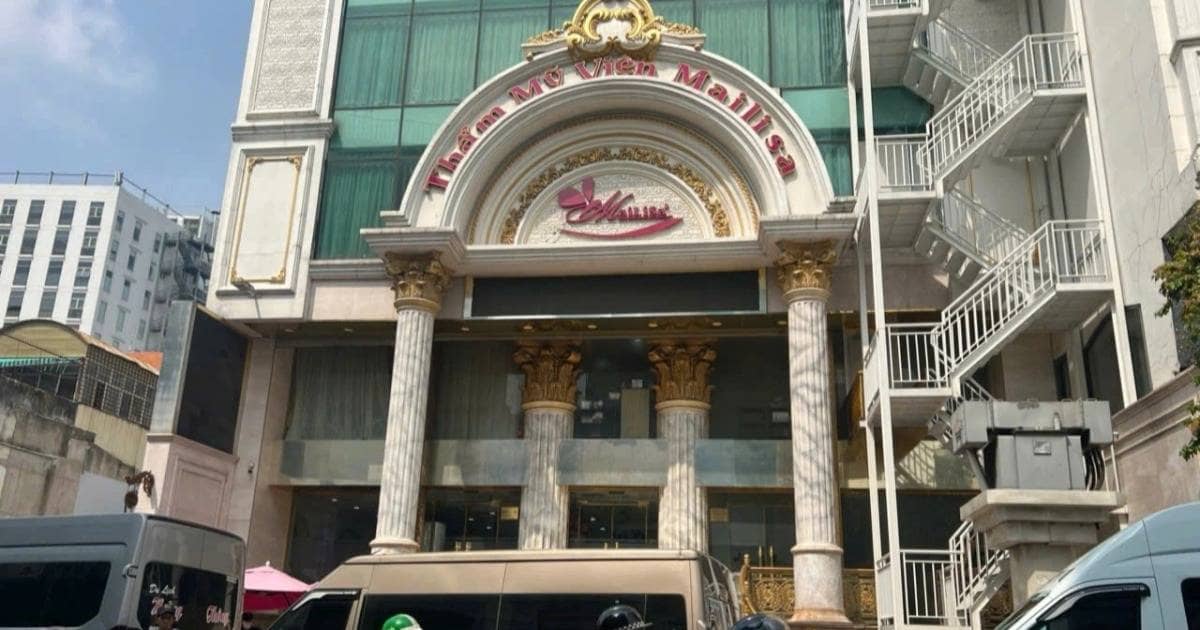 Cảnh sát xuất hiện tại trụ sở thẩm mỹ viện Mailisa ở TPHCM