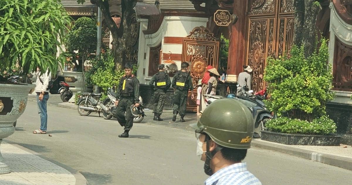 TP.HCM: Gần 100 cảnh sát có mặt tại biệt phủ của chủ thẩm mỹ viện Mailisa