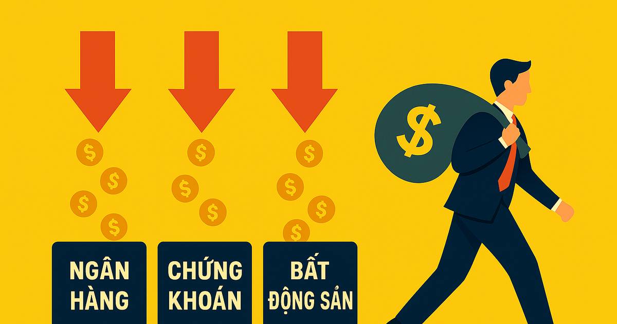 Dòng tiền rời 'tam trụ' ngân hàng - chứng khoán - bất động sản, đang hướng đến ngành nào?