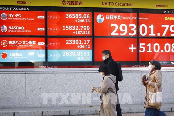 Chứng khoán châu Á bật tăng theo nhịp hồi của Phố Wall