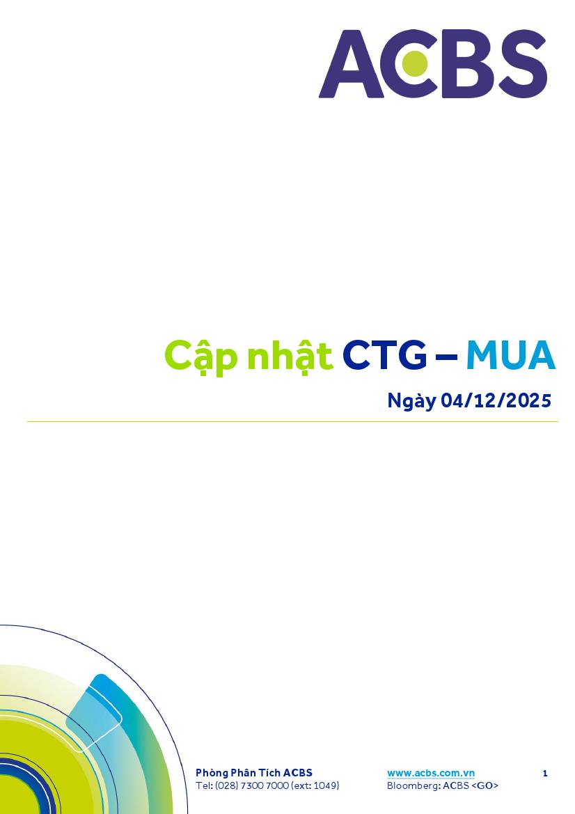 CTG: Khuyến nghị MUA với giá mục tiêu 63,600 đồng/cổ phiếu