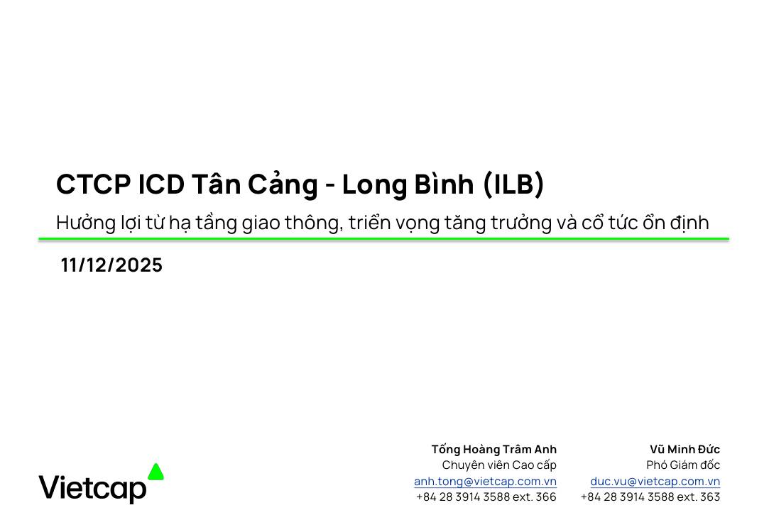 ILB:: Báo cáo cập nhật KQKD Q3/2025