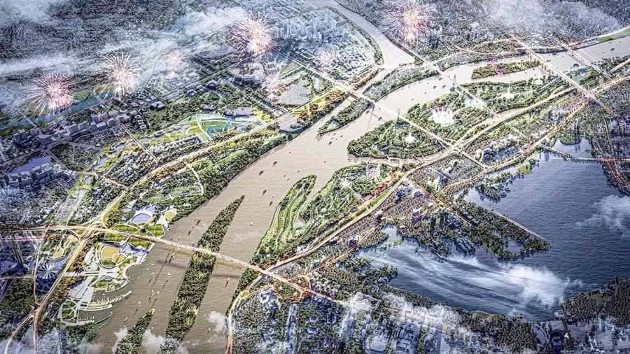 Hà Nội sẽ có tuyến Metro ngầm 45km tại Trục đại lộ cảnh quan sông Hồng