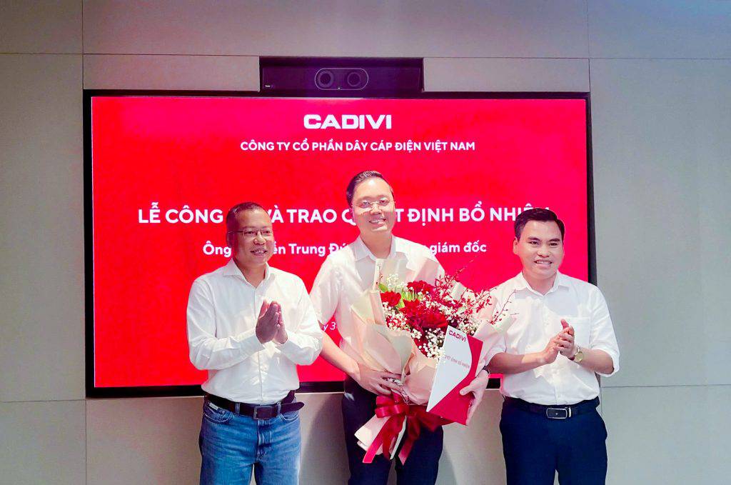 Công ty Cổ phần Dây cáp điện Việt Nam (CADIVI) bổ nhiệm thêm Phó Tổng Giám đốc từ ngày 01/10/2025